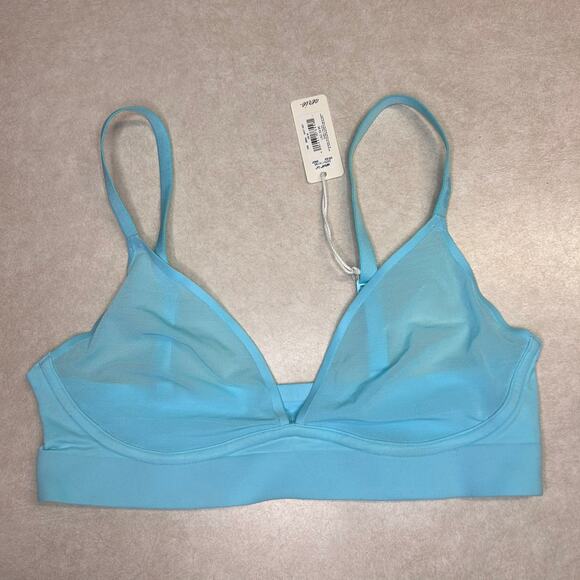 aerie Other - Aerie SMOOTHEZ Bralette Light Blue Teal Mesh Unlined Bra  - Size Medium